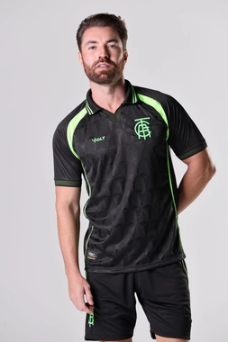 Camisa Jogo 3 2025 América Futebol Clube Masculina Preto e Verde Neon Volt