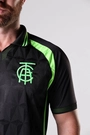 Camisa Jogo 3 2025 América Futebol Clube Masculina Preto e Verde Neon Volt