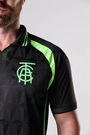Camisa Jogo 3 2025 América Futebol Clube Masculina Preto e Verde Neon Volt