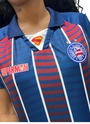 Camisa Superman Casual 2025 Esporte Clube Bahia Tricolor Feminina