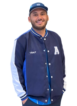Jaqueta College Anos 90 Avaí Futebol Clube Azul Volt