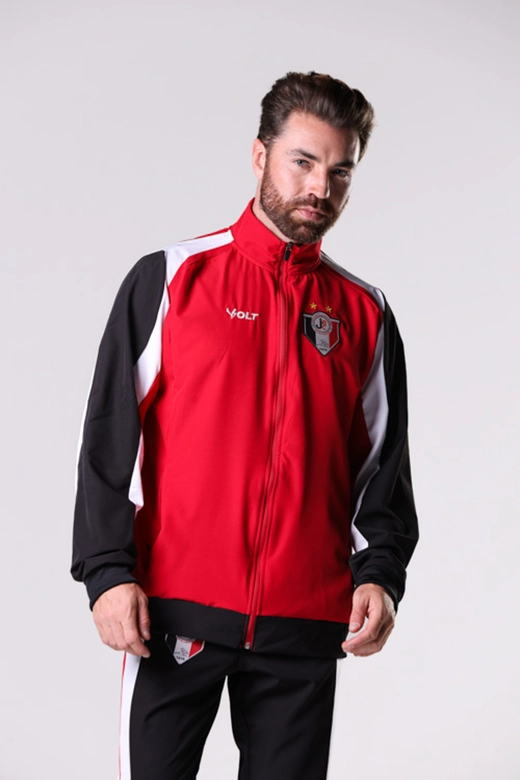 Jaqueta Anos 90 JEC Masculina Preto e Vermelho Volt