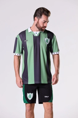 Camisa Anos 90 América Futebol Clube Masculino Verde e Preto  Volt