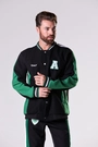 Jaqueta College Anos 90 América Futebol Clube Masculino Verde, Preto e Branco Volt