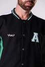 Jaqueta College Anos 90 América Futebol Clube Masculino Verde, Preto e Branco Volt