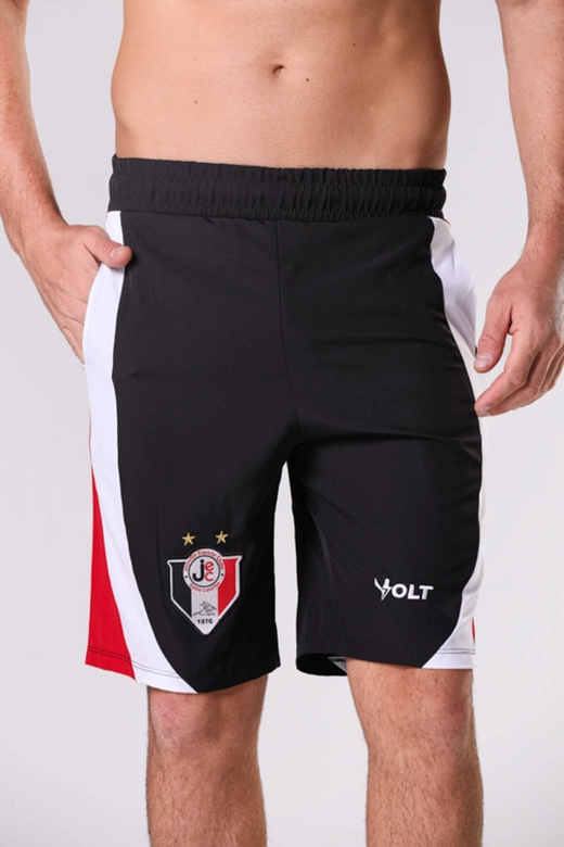 Bermuda Anos 90 JEC Masculina Preto e Vermelho Volt