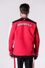 Jaqueta College Anos 90 JEC Masculina Preto e Vermelho Volt