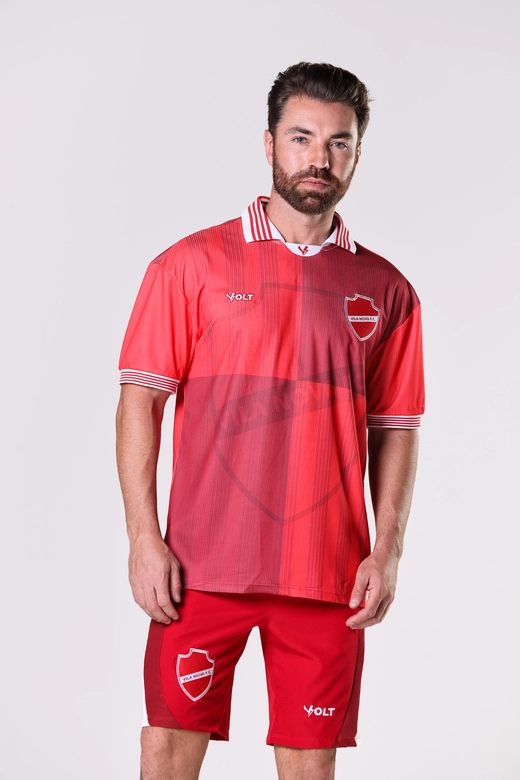 Camisa Anos 90 Vila Nova Masculino Vermelho Volt