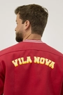 Jaqueta College Anos 90 Vila Nova Vermelho Volt