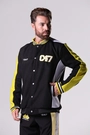 Jaqueta College Anos 90 Criciúma Esporte Clube Masculina Preto e Amarelo Volt