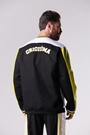 Jaqueta College Anos 90 Criciúma Esporte Clube Masculina Preto e Amarelo Volt