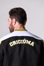 Jaqueta College Anos 90 Criciúma Esporte Clube Masculina Preto e Amarelo Volt