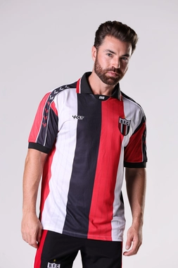 Camisa Anos 90 Botafogo Futebol Clube Masculino Preto, Branco e Vermelho Volt