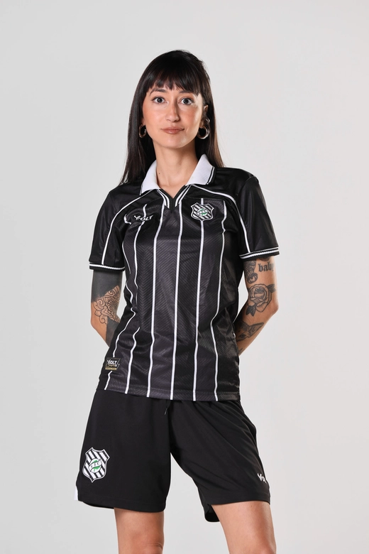 Camisa Jogo 3 2025 Figueirense Futebol Clube Feminina Preta Volt