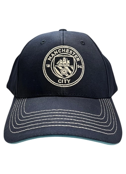 Boné Manchester City Com Escudo Banco