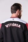 Jaqueta College Anos 90 Esporte Clube Vitória Masculino Rubro Negro Volt